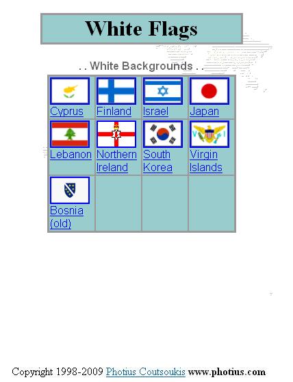 Printable White Flag Identifier